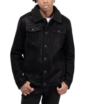 Men's Jacket With Faux Shearling Lining