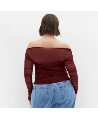 Plus Size Anastasia Mesh Top