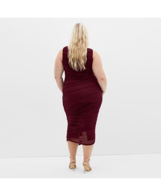 Plus Size Halo Midi Dress