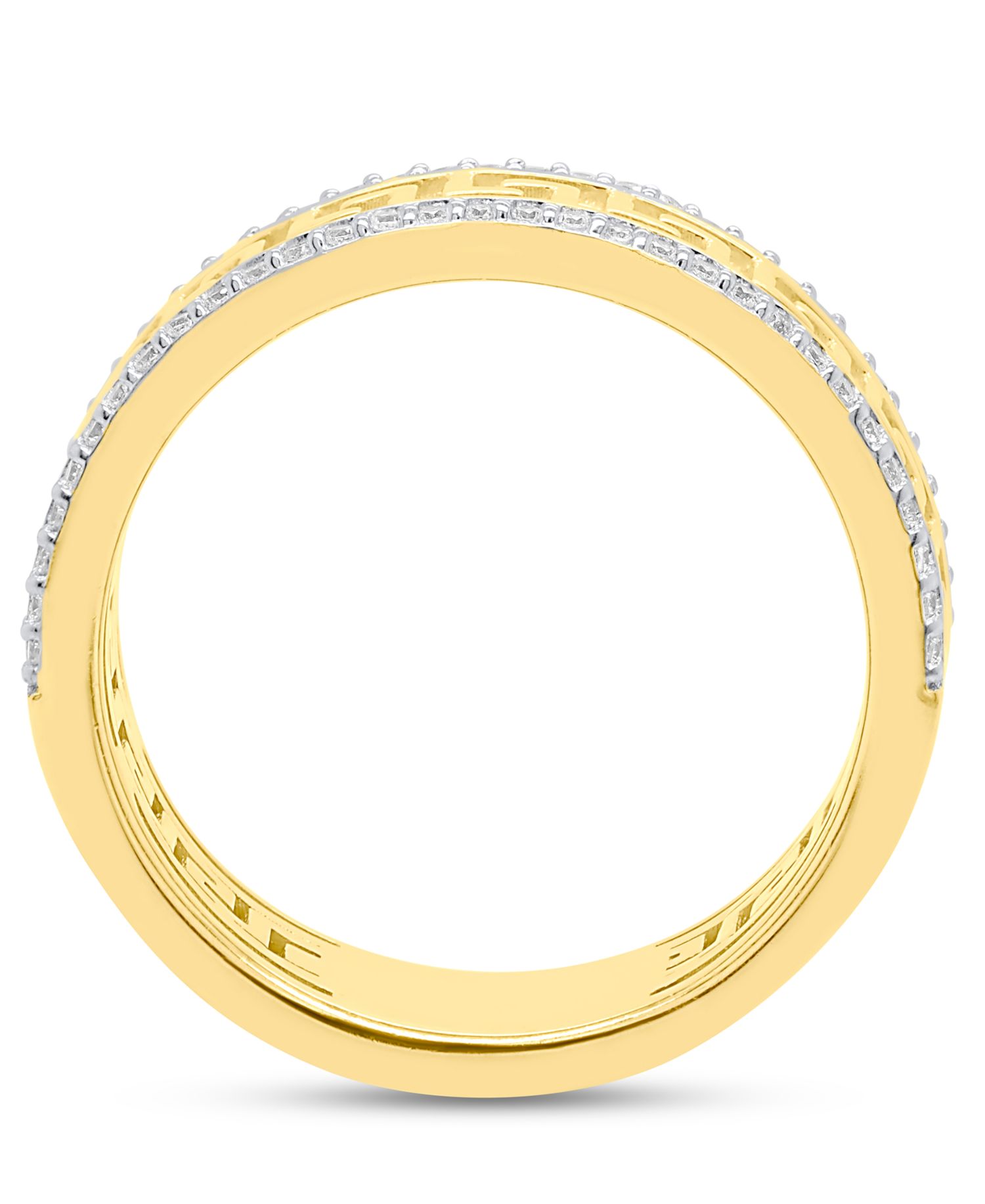Diamond Ring (1/4 ct. t.w.) in 14k Gold Plated Sterling Silver