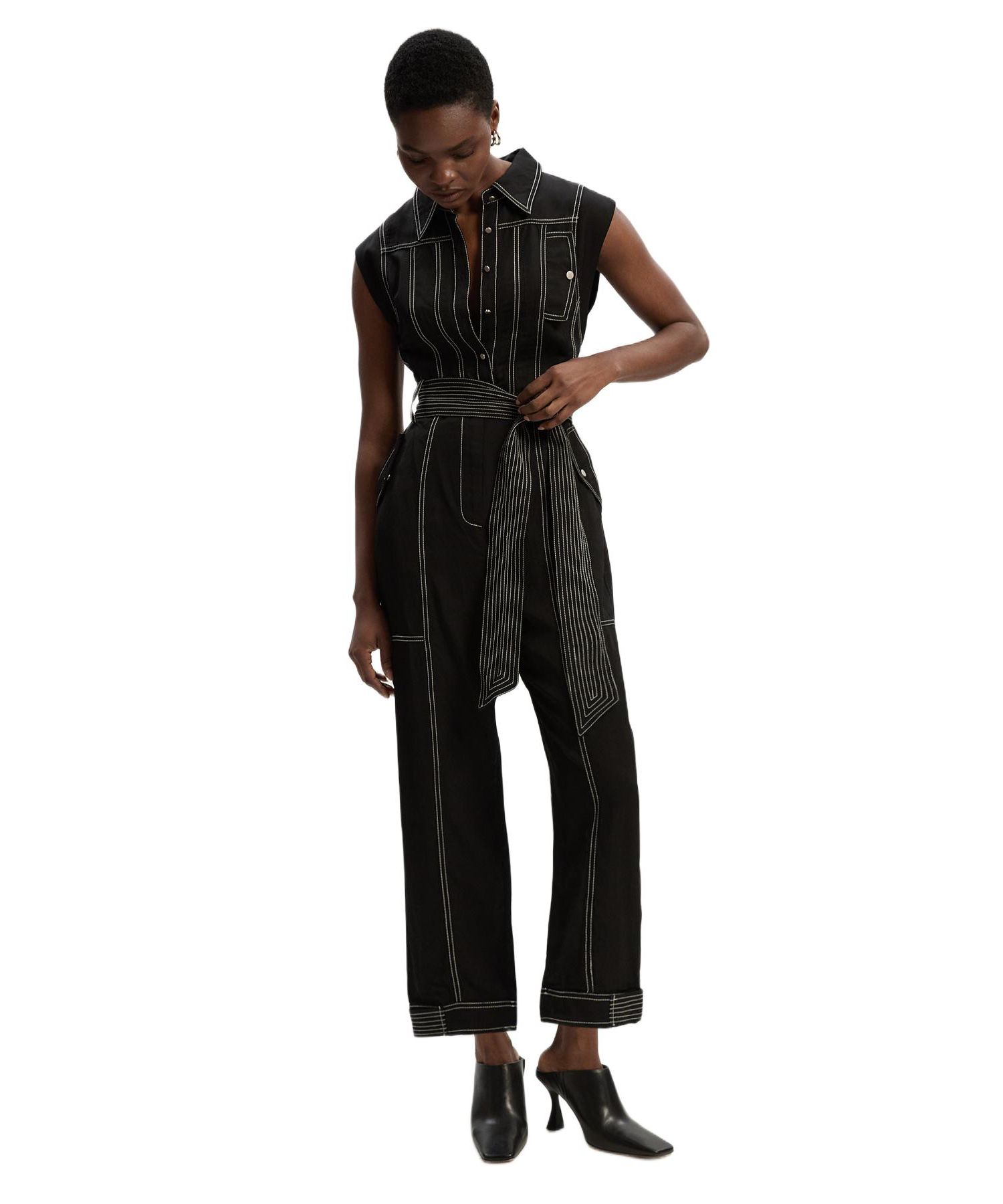 Women's Premium Linen Woven Jumpsuit