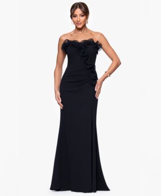 XSCAPE - Petite Strapless Long Gown