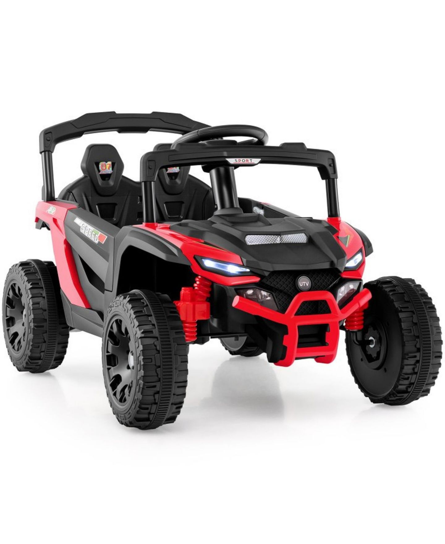 Детская игрушка SUGIFT 12V UTV Remote-Control LED Lights Ride-On, Ages 3+, цвет: Красный — фото 1