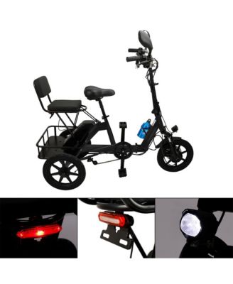 Electric Tricycle for Adults E-Trike with 3-Speed 350W Motor & 28-Mile Range | Compact Foldable Design