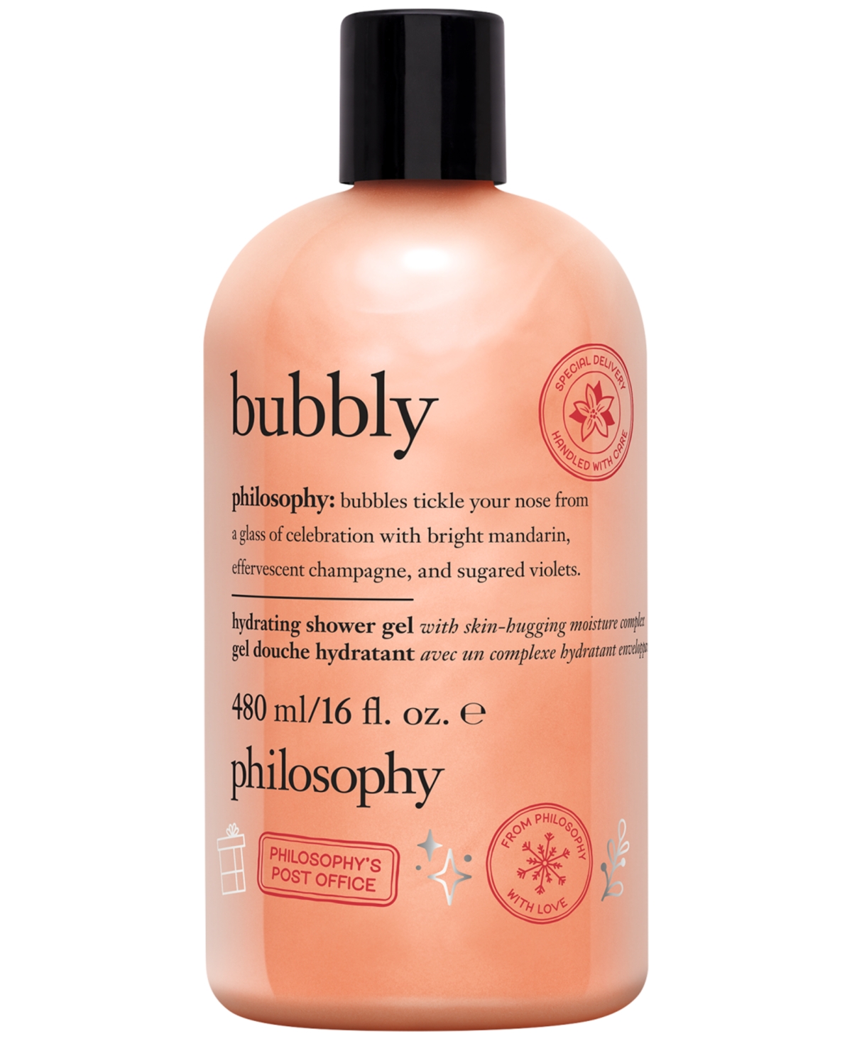Philosophy Di Lorenzo Serafini Bubbly Hydrating Shower Gel, Bubble Bath, & Shampoo, 16 Oz. In Transparent