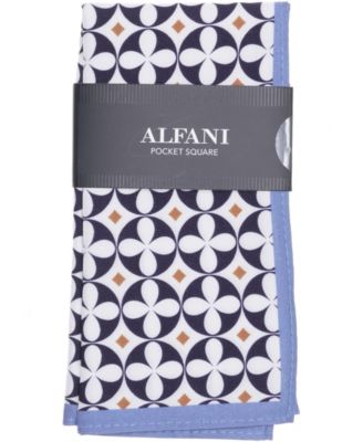 Alfani - Men's Marrone Medallion Pocket Square