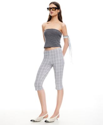 Women's Checked Starlet Capri Pants