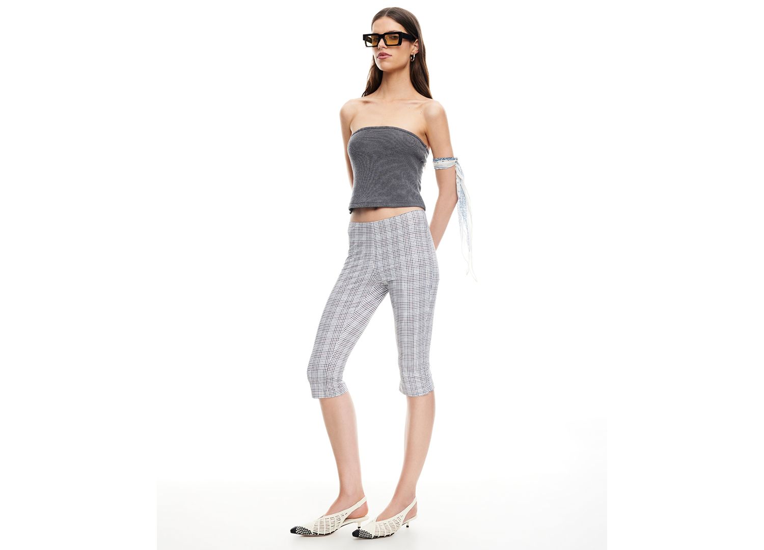 Women's Checked Starlet Capri Pants
