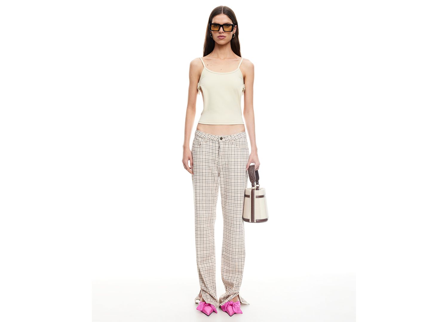 Women's Alabama Checked Detail Jeans