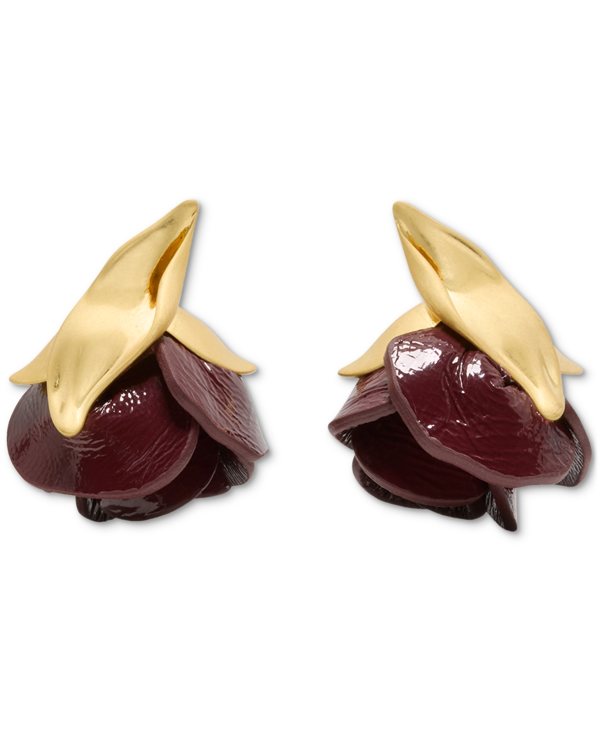 Kate Spade Cubic Zirconia Rose Buds Earrings In Multi