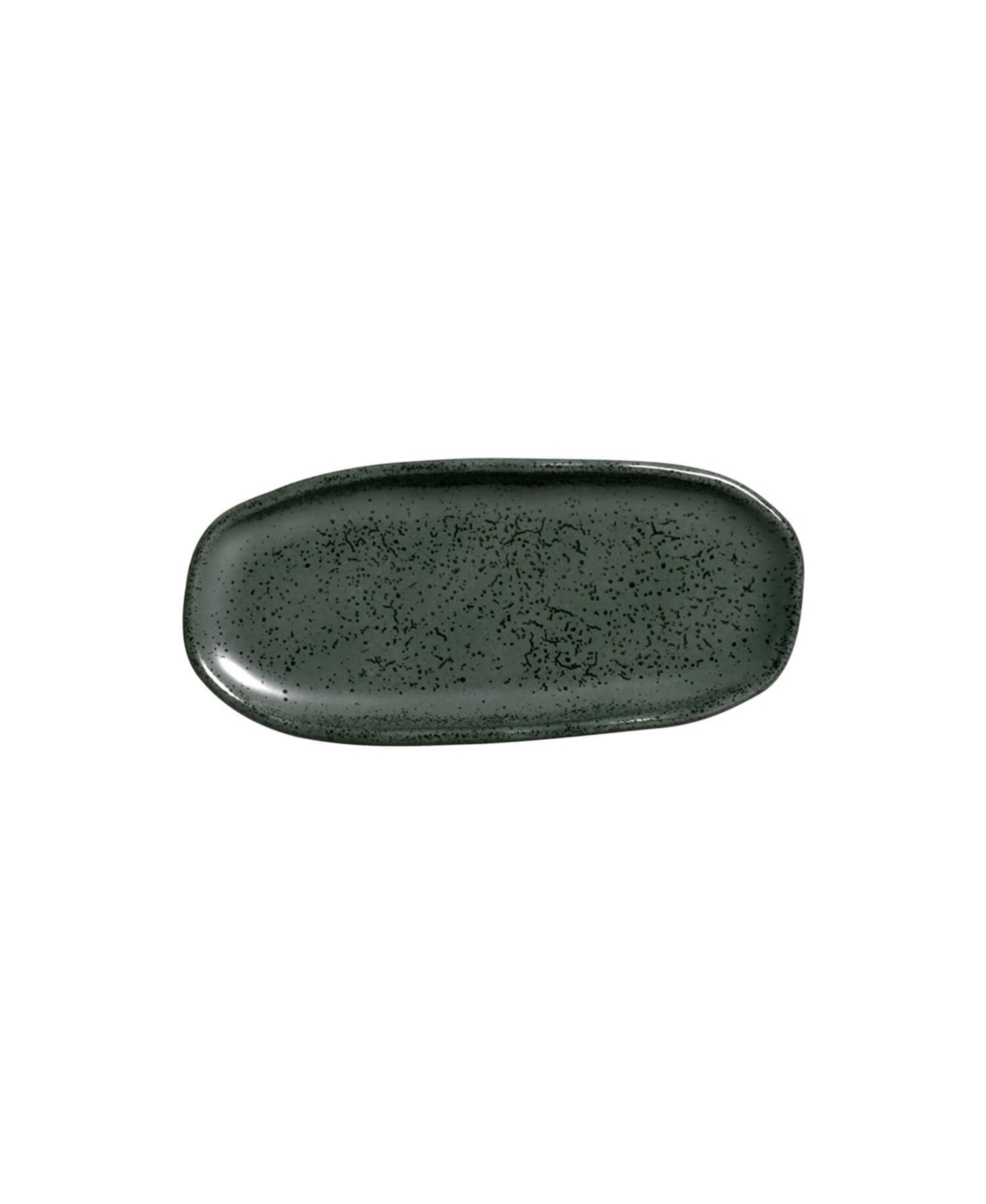 Porto Brasil Stoneware Shallow Oval Platters, Set Of 4 In Green
