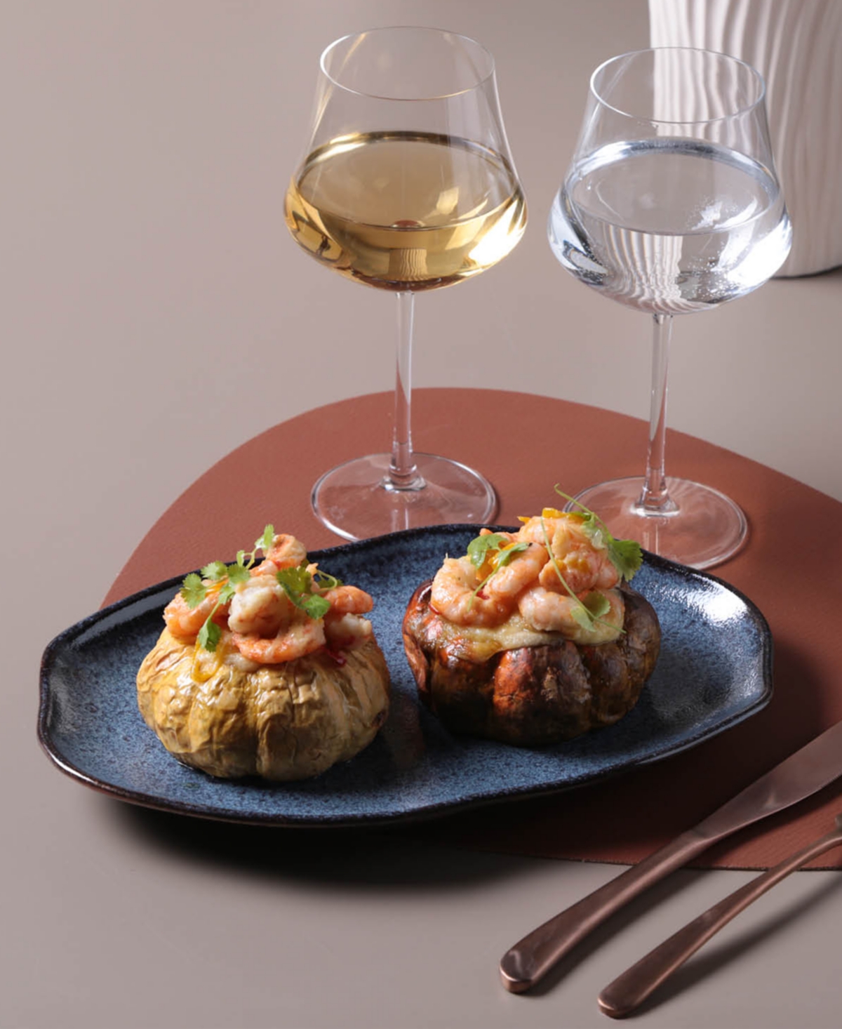 Porto Brasil Medium Shallow 11" Oval Platters, Set Of 4 In Blue