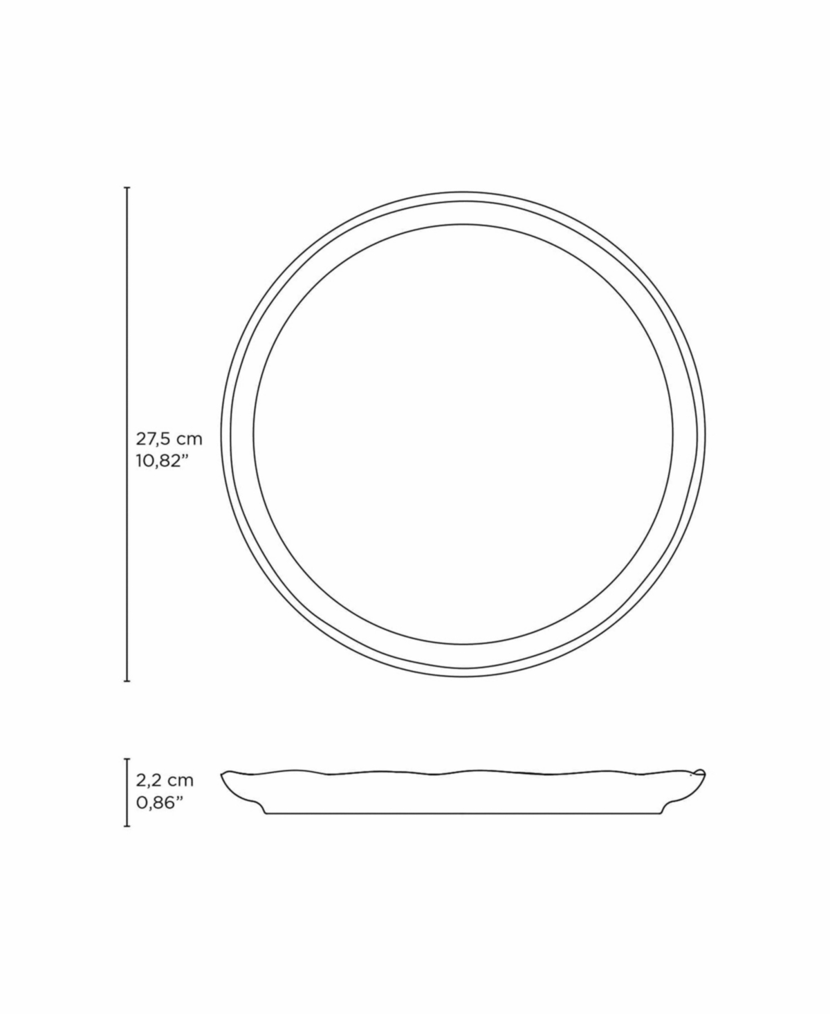 Porto Brasil Stoneware Dinner Plates, Set Of 6 In Gray