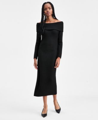 Women's Off-The-Shoulder Sweater Dress, Macy's Exclusive