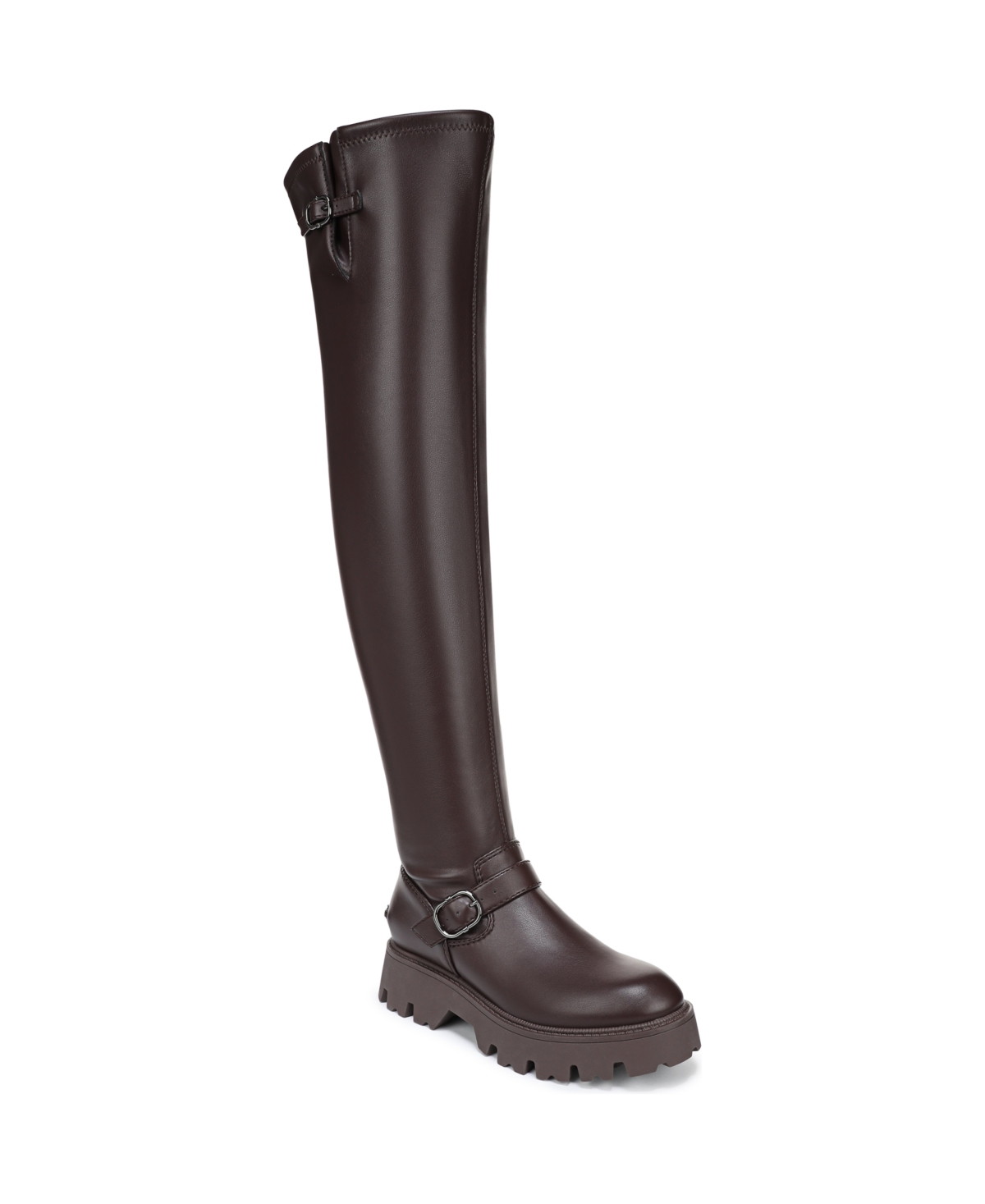 Circus Ny By Sam Edelman Women's Pace Buckled Over-the-knee Lug Boots In Brown