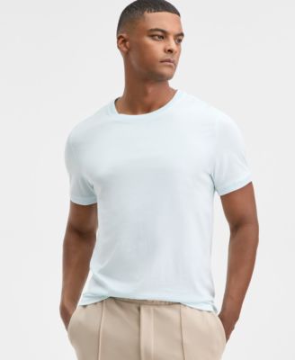 Men's Mercerized Cotton Short Sleeve Crewneck T-Shirt, Created for Macy's