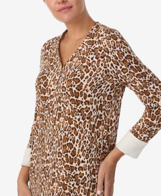 Women's Printed V-Neck Long Gown