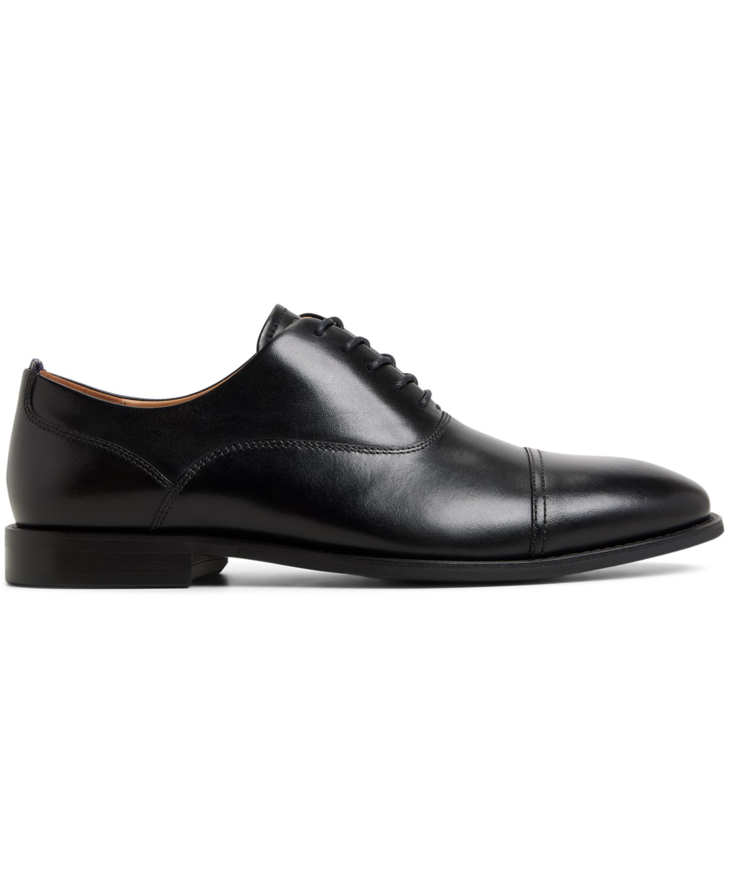 Обувь Brooks Brothers Men's Cassel Lace-Up Wingtip Oxford, цвет: Чёрный — фото 2