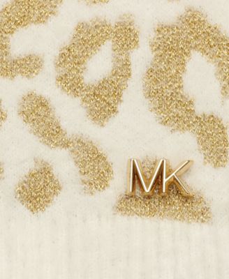 Women's Leopard Metallic Shimmer Scarf