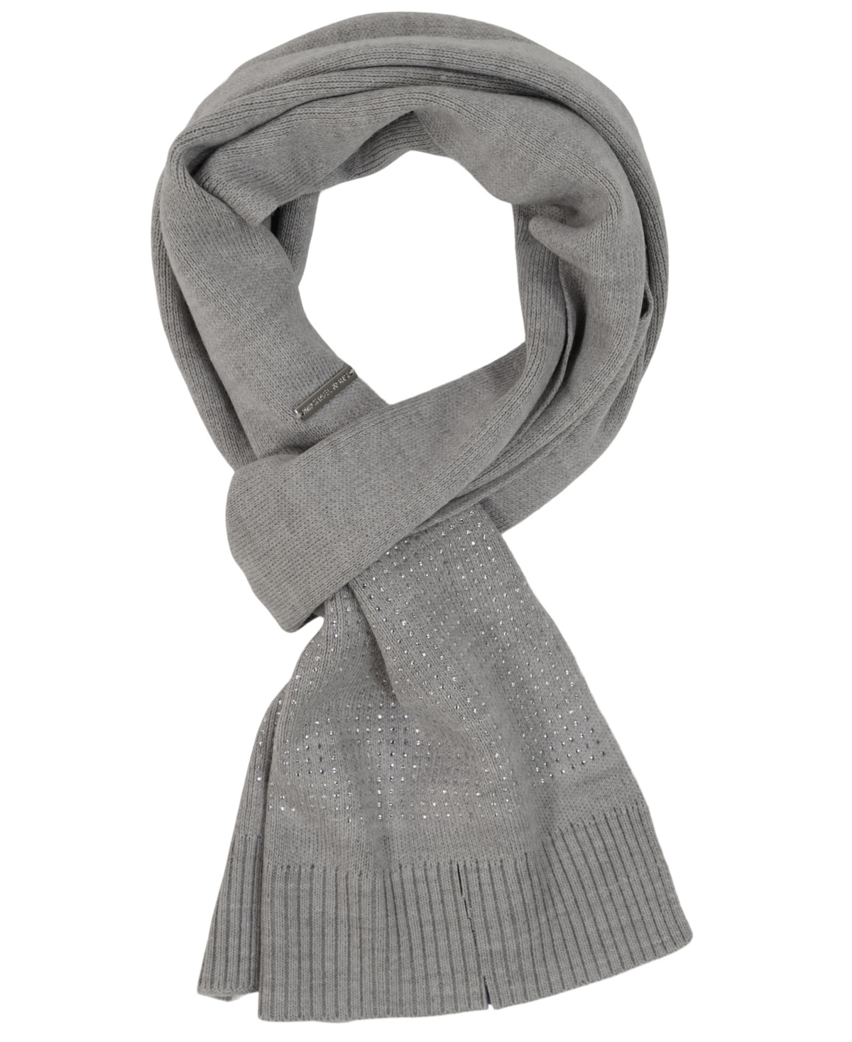 Michael Kors Michael  Women's Crystal Stripe Scarf In Gray