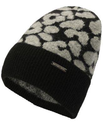 Women's Leopard Crown Cuff Beanie