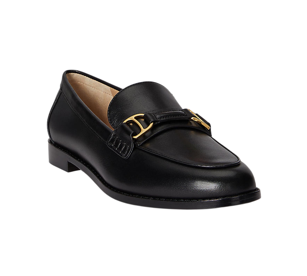 Ralph Lauren Women's Tasha Leather Loafers In Black