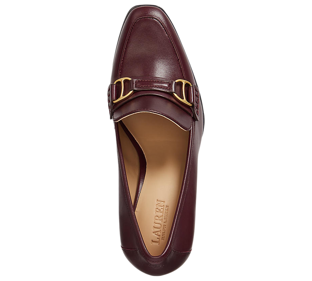 Ralph Lauren Women's Tasha Slip On Loafer Pumps In Burgundy