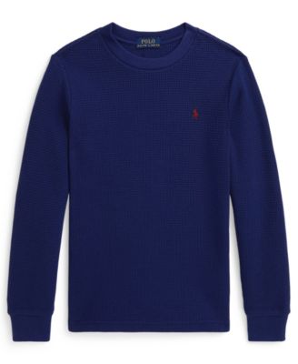 Boys 2-7 Waffle-Knit Cotton Long-Sleeve T-Shirt