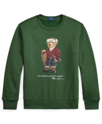 Polo Ralph Lauren - Boys 8-20 Polo Bear Fleece Crewneck Sweatshirt