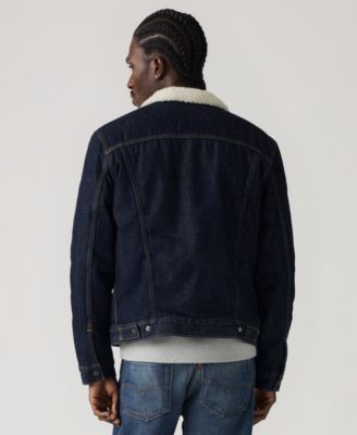 Men's Regular Fit Sherpa Denim Trucker Jacket