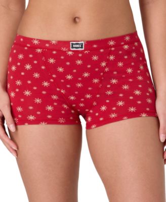 Women's 4-Piece Boxer Brief Underwear Assorted Bonus Pack