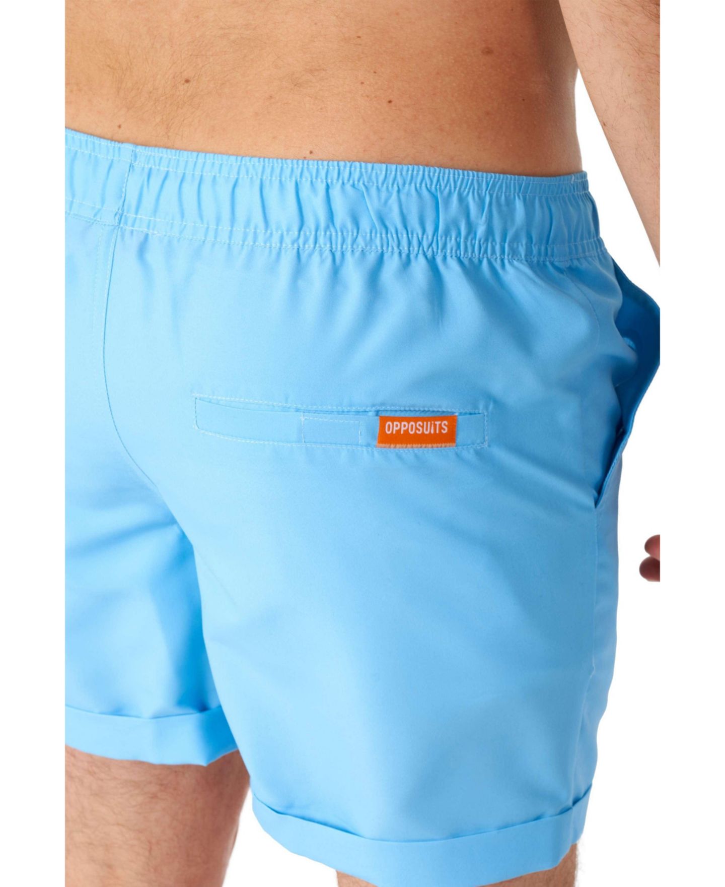 Мужской комплект OppoSuits Summer Set - 2 Piece Beach Wear set - Light Cool Blue - Matching Shirt and Shorts, цвет: Синий — фото 8