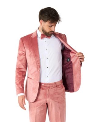 Men's Christmas Tuxedo - Velvet X- Mas Holiday Outfit - Slim Fit - Includes Blazer, Pants and Bow Tie