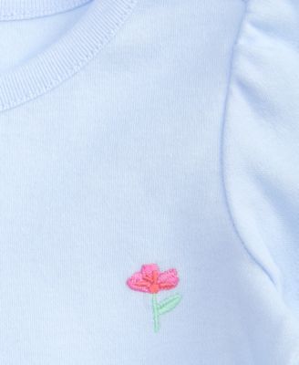 Girls Toddler 2T-4T Long-Sleeve Embroidered Flowers T-Shirt, Macy's Exclusive