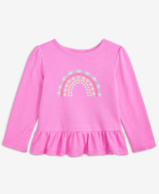First Impressions - Baby Girls Long-Sleeve Rainbow T-Shirt
