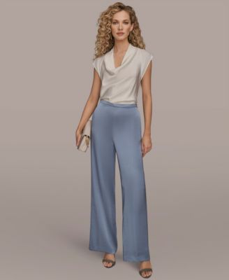 Women's Wide Leg Pull-On Pants