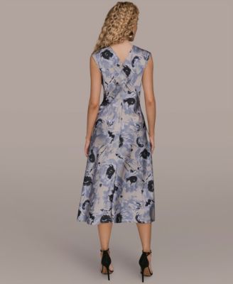 Women's Cap Sleeves Midi Dress