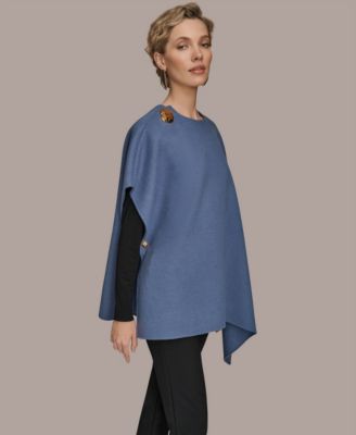 Women's Wool Blend Pull-On Cape Jacket