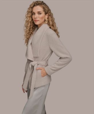 Women's Snap Closure Wrap Coat