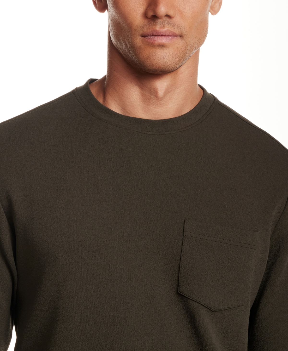 Vintage & Black Men's Crinkle Scuba Crewneck T-shirt