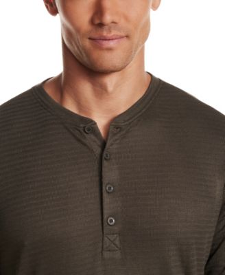 Men's Long-Sleeve Henley Neck T-Shirt