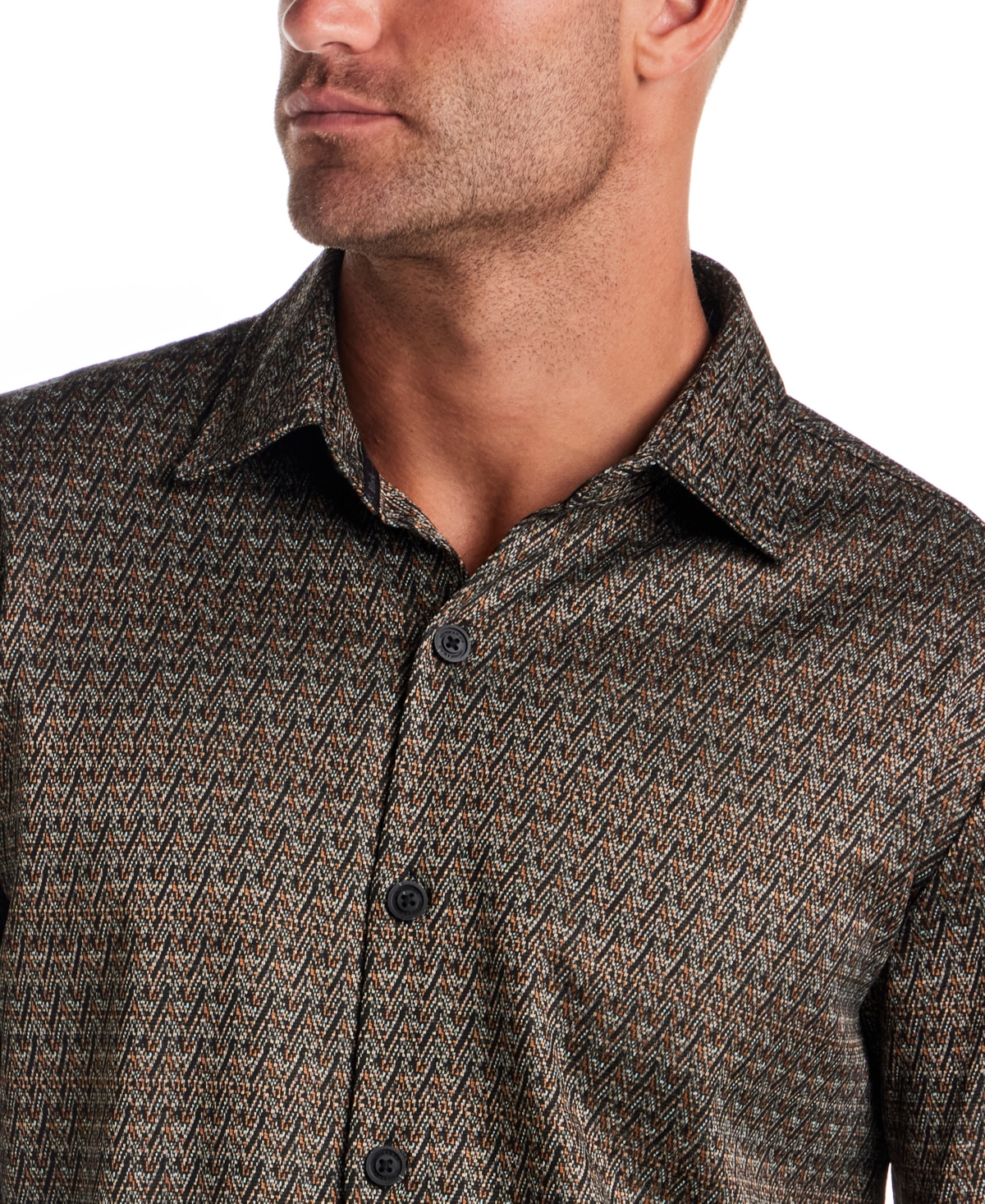 Vintage & Black Men's Long Sleeve Bold Plaid Shirt