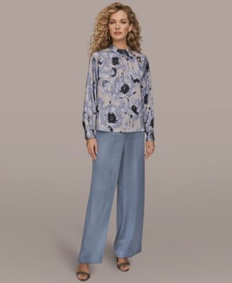 Women's Printed Mock Neck Top