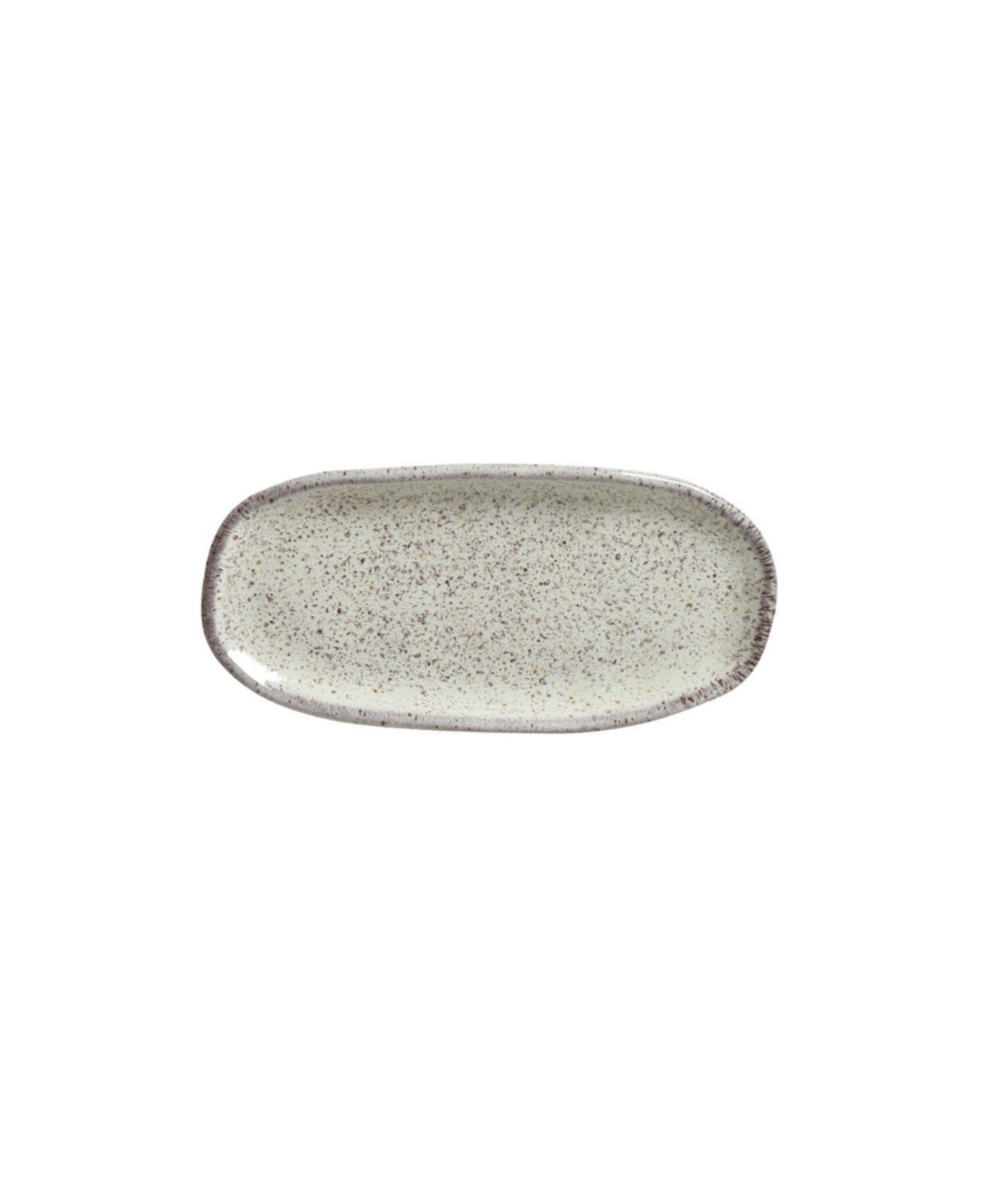 Porto Brasil Stoneware Shallow Oval Platters, Set Of 4 In Gray