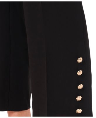 Women's Cropped Straight Leg Tailored Pants