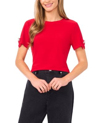 CeCe - Women's Short Sleeve Knit Top
