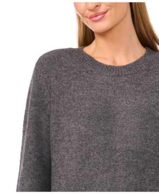 Women's Ruffle Cuff Crewneck Sweater