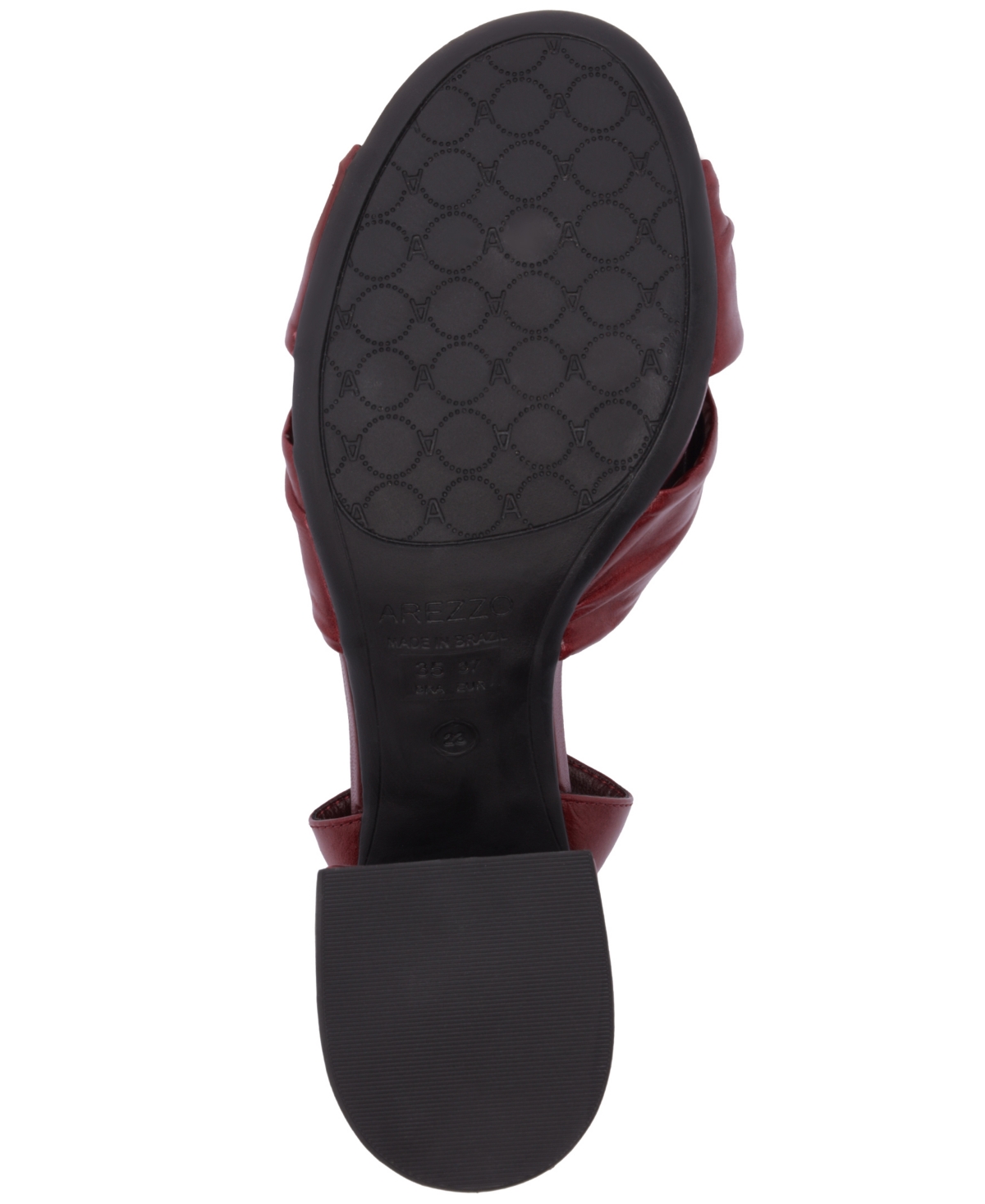 Arezzo Women's Flora Mid Block Heel Sandals In Burgundy