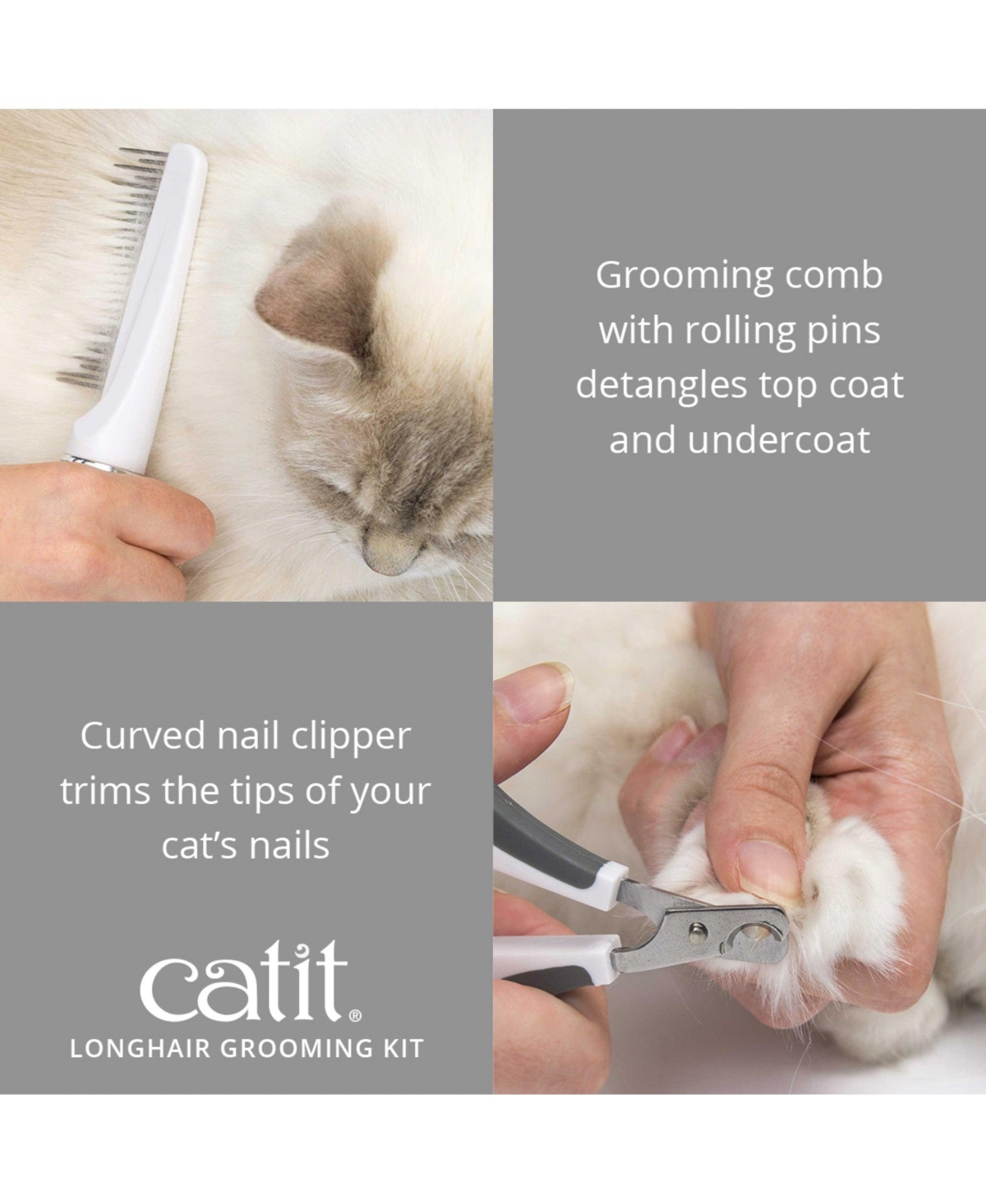 Catit 2.0 Longhair Grooming Kit