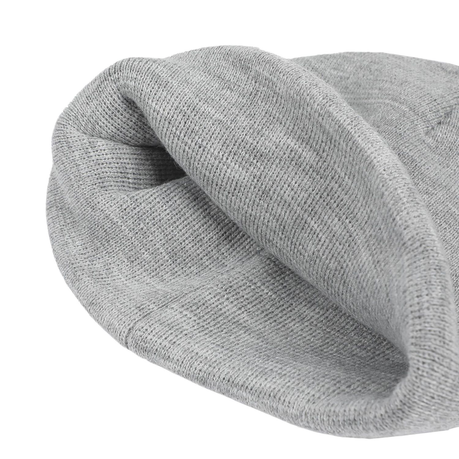 Men's Dungeons and Dragons Ampersand Logo Embroidery Heather Gray Acrylic Knit Cuff Beanie